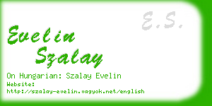 evelin szalay business card